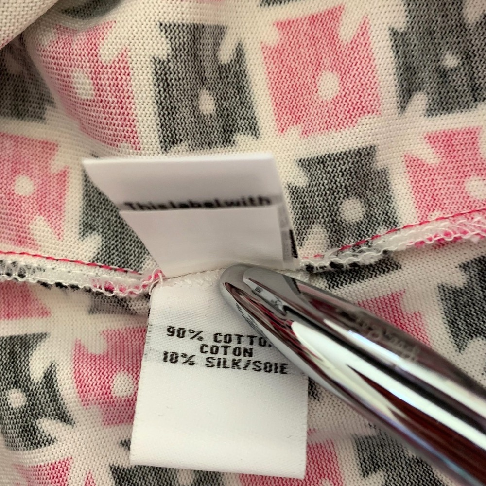 NWT Diane von Furstenberg DVF Reina Jersey Tunic Shift Dress Pink Geo Dot 2 0 XS - Picture 14 of 16